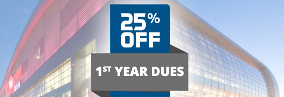 GET 25% OFF FIRST YEAR DUES NOW