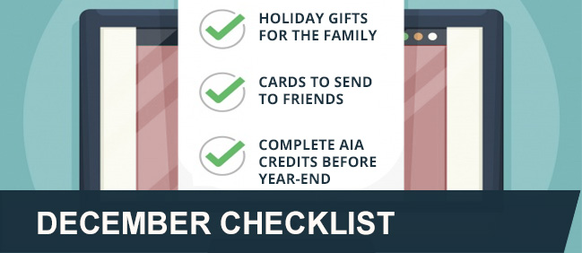 DECEMBER CHECKLIST